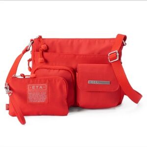 E.T.A. Travel Bag. E.T.A. Everyday Travel Adventure Crossbody Red Women Bag Set